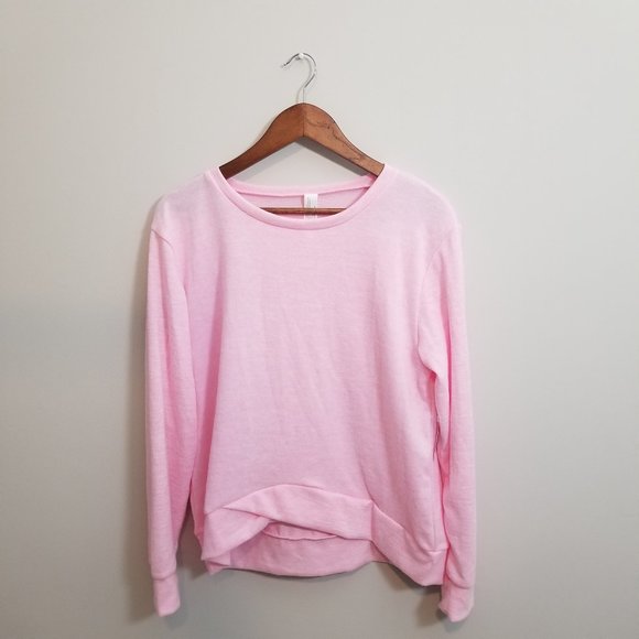 Sweaters - Juniors Long Sleeve Pink  SweatShirt
